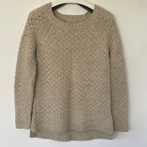 Banana Republic Women Scoop Neck Long Sleeve Italian Yarn Knit Sweater Medium